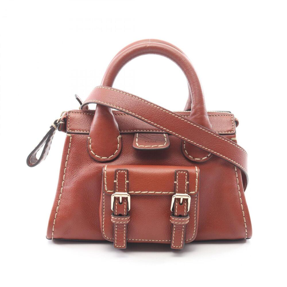 ChloΓ© Chloe Edith 2-Way Handbag, Leather, Women's, Brown